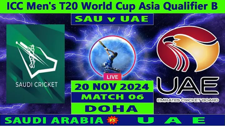 SAU vs UAE Dream11 Prediction: Fantasy Cricket Tips, Playing XI, Pitch Report & Updates for Match 6