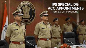 ACC Appoints Six 1995-Batch IPS Officers as Special DGs in CRPF, BSF & IB