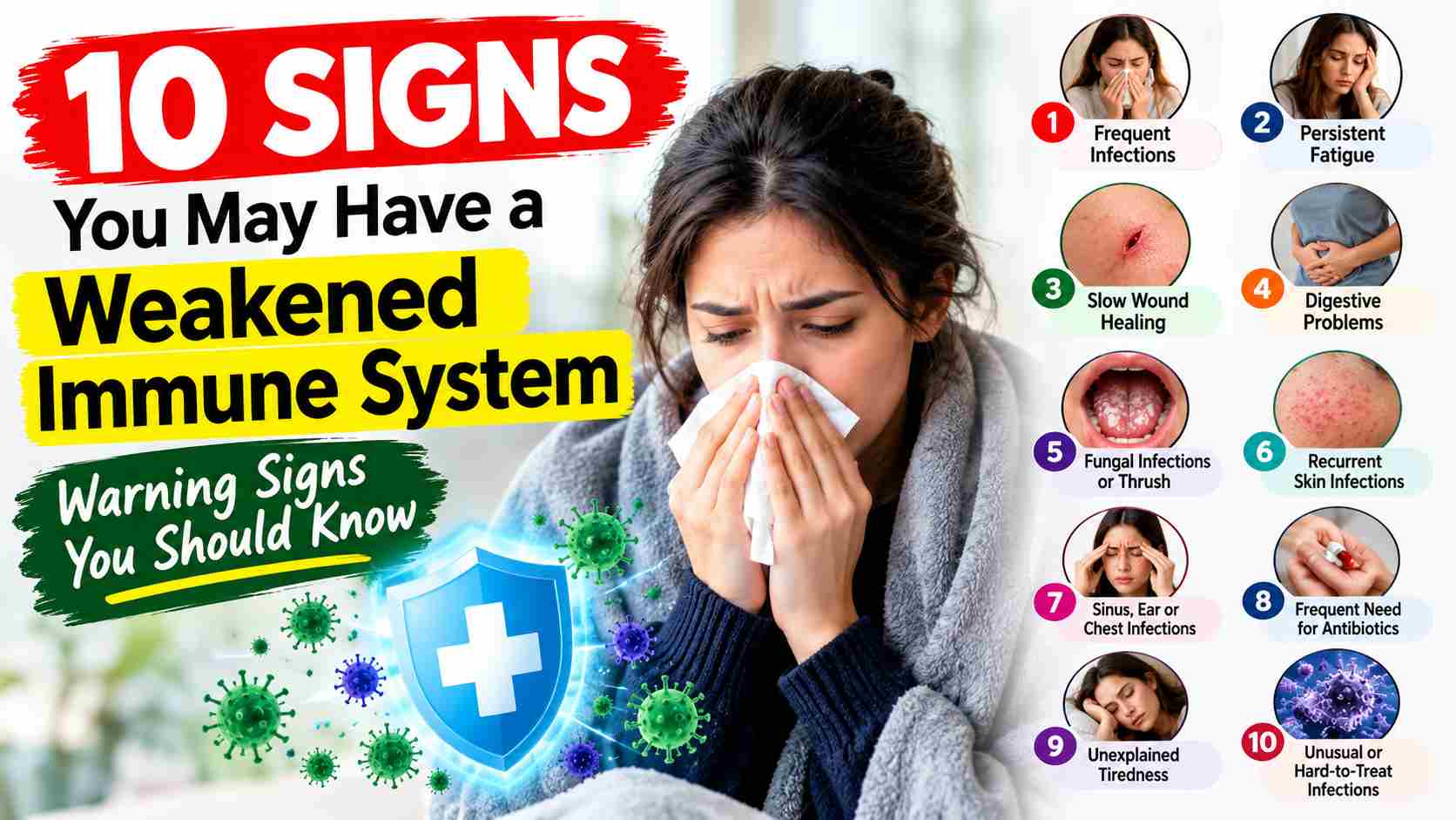 10 signs of weak immune system: Warning Signs to Know