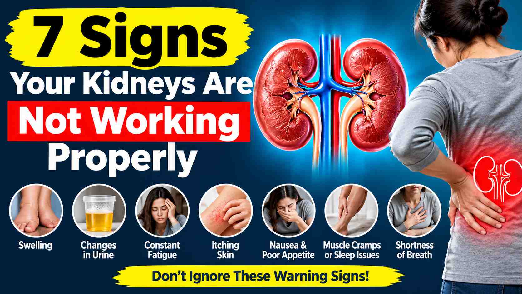 7 Signs Your Kidneys May Not Be Working Properly